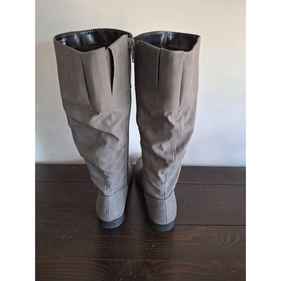 Style & Co Gray Kelimae Scrunched Riding Boots/NWOB, Sz. 8.5M - Picture 6 of 10